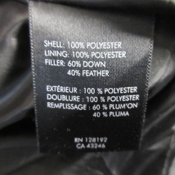 Tumi Tech Men's Black Down Feather Filled Puffer Jacket XL Coat Winter Ski - Picture 10 of 16